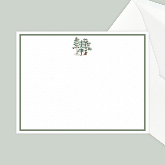 Winter Green Stationery